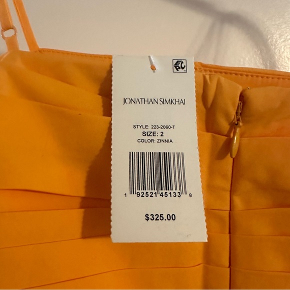 NWT Jonathan Simkhai Tala Puff Sleeve Poplin Top - Picture 9 of 11